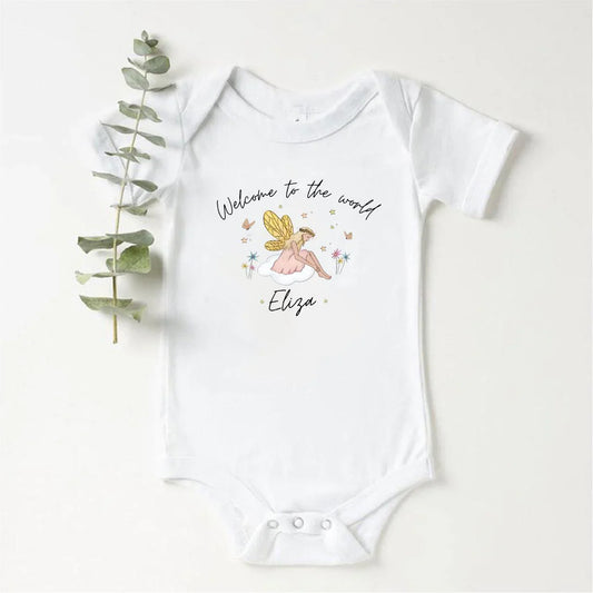 ‘Welcome To The World' Personalised Fairy Baby Set