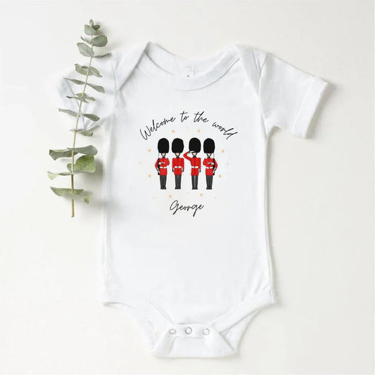 ‘Welcome To The World' Soldier Baby Vest