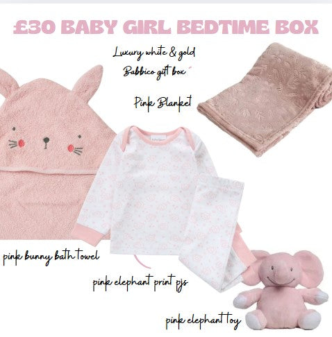 £30 Bed Time Baby Girl Box  - 0-6 months