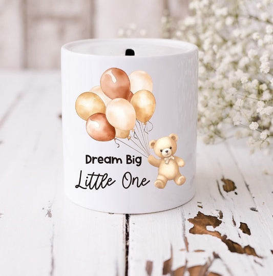 Teddy Dream Big Little One Money Box