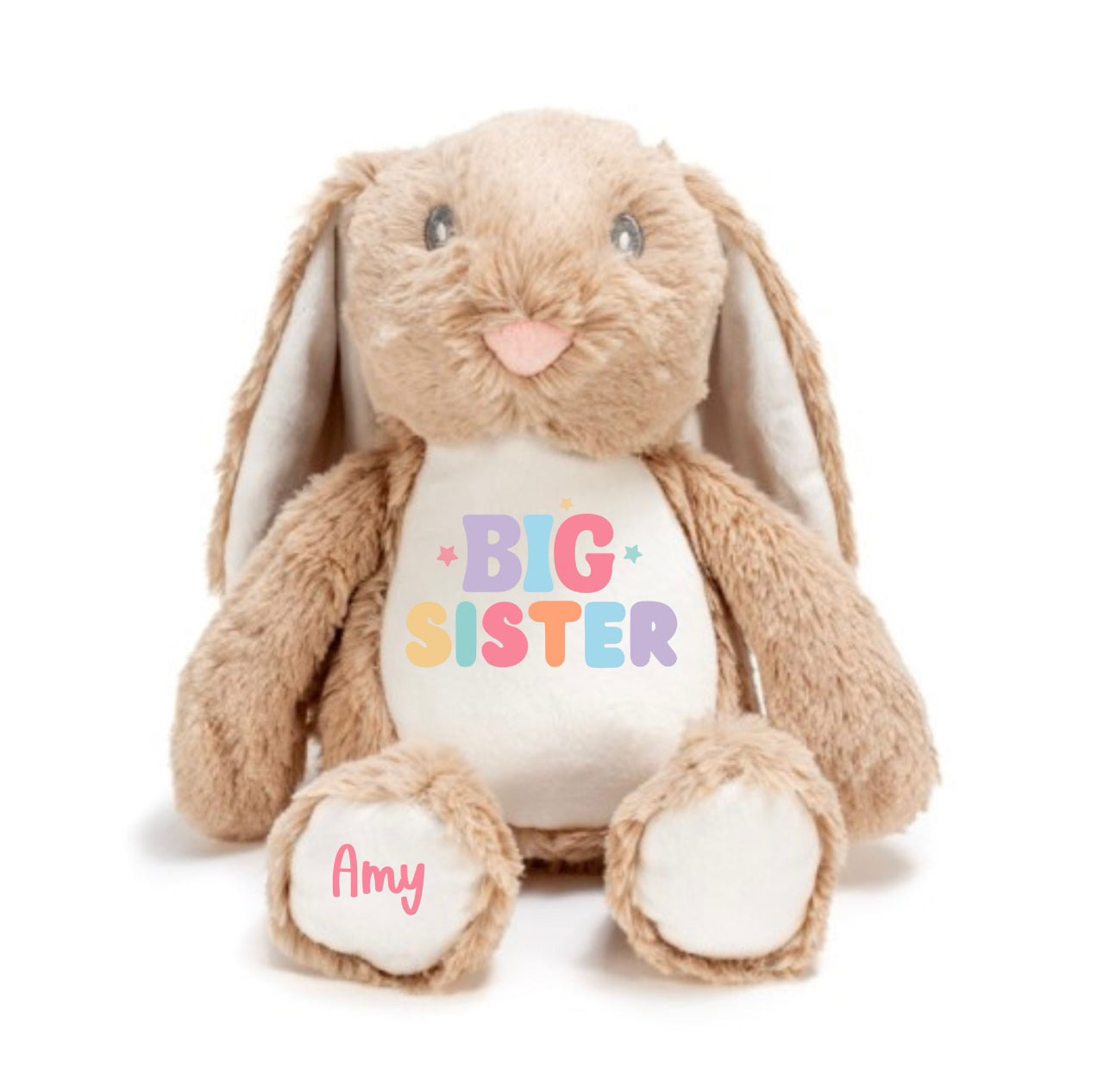 Personalised Brown Big Sister Bunny