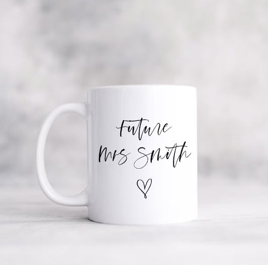 Personalised Future Mrs Mug