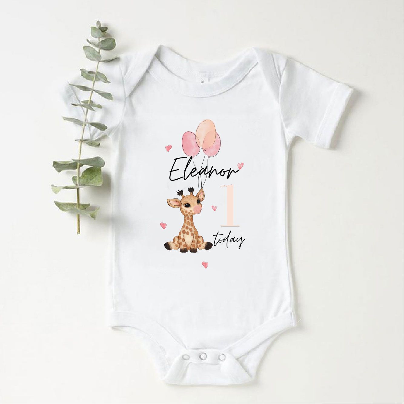 Babies 1st Birthday Giraffe Vest