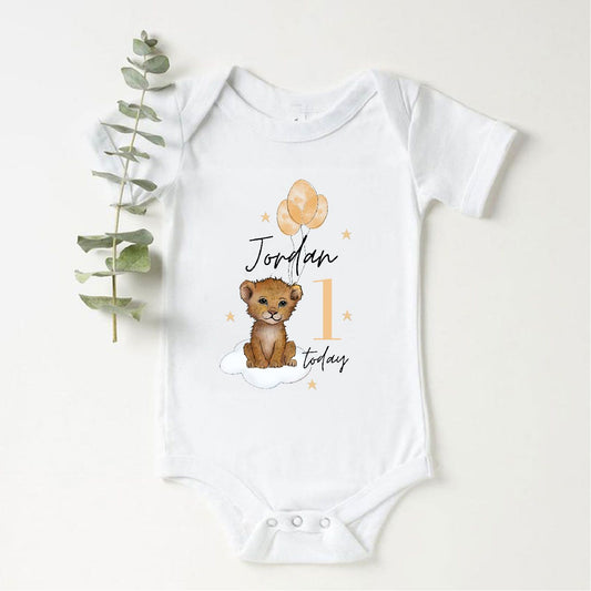 Babies 1st Birthday Lion Vest