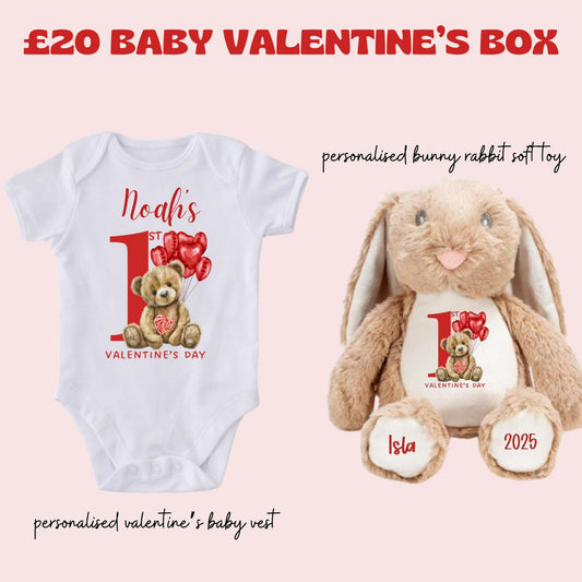 £20 Valentines Baby Vest and Toy Bundle