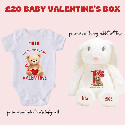 £20 Valentines Baby Vest and Toy Bundle