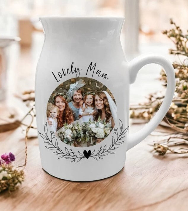 Personalised Mum Vase - Mum Photo Vase