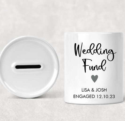 Wedding Fund Personalised Money Box