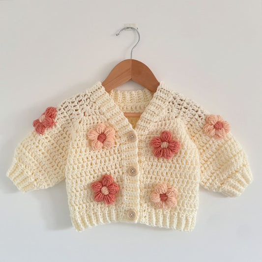 Handmade Flower Cardigan - Limited stock