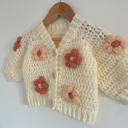 Handmade Flower Cardigan - Limited stock