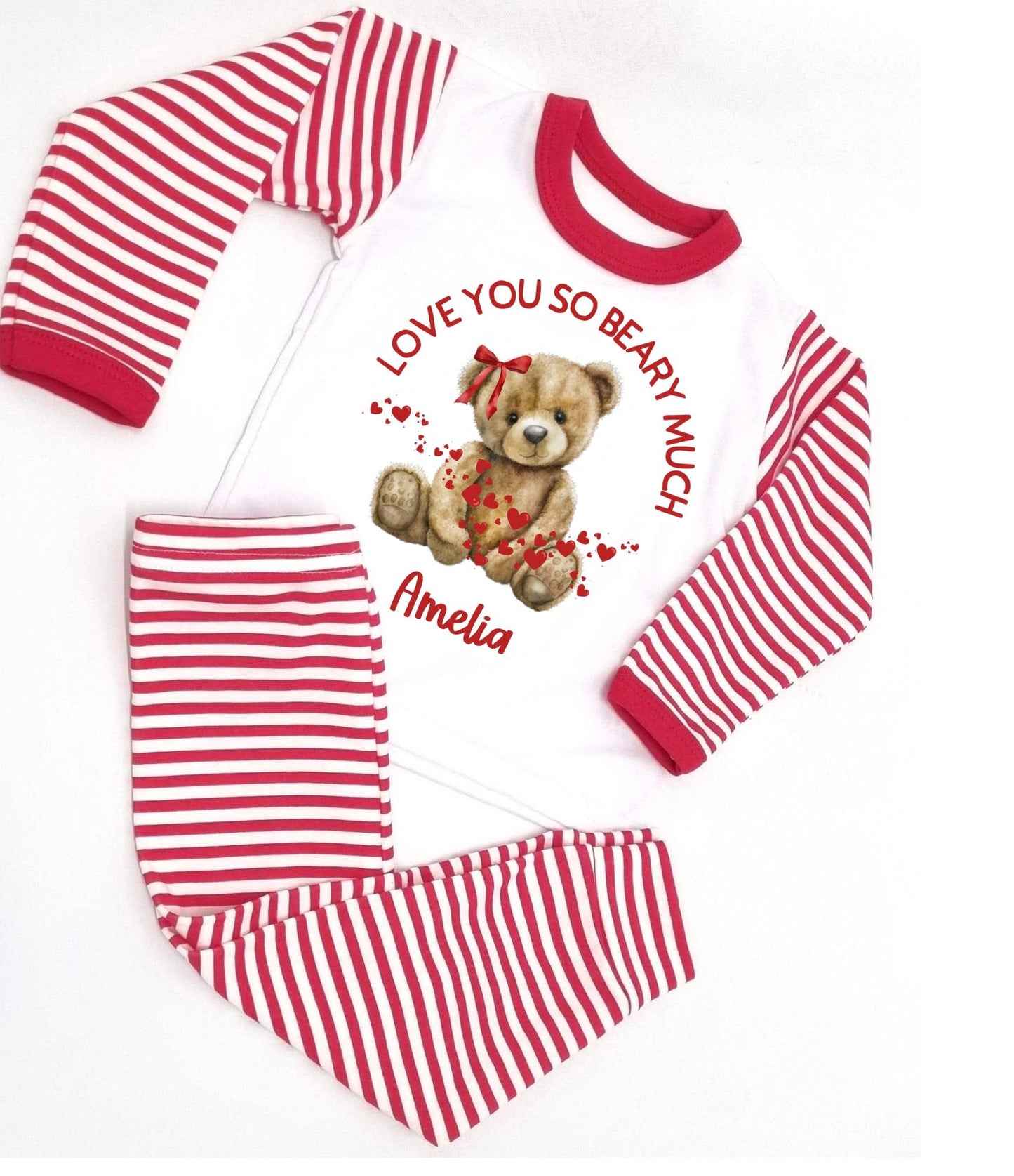 Valentines Teddy Bear PJs - Love you beary much