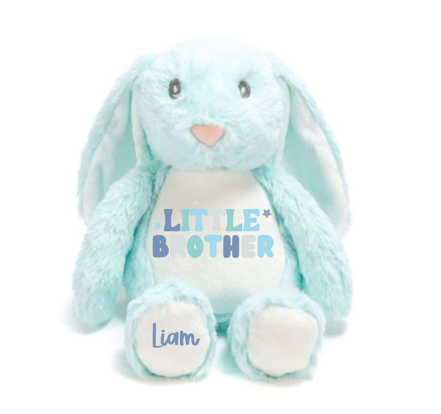 Personalised Blue Little Brother Bunny