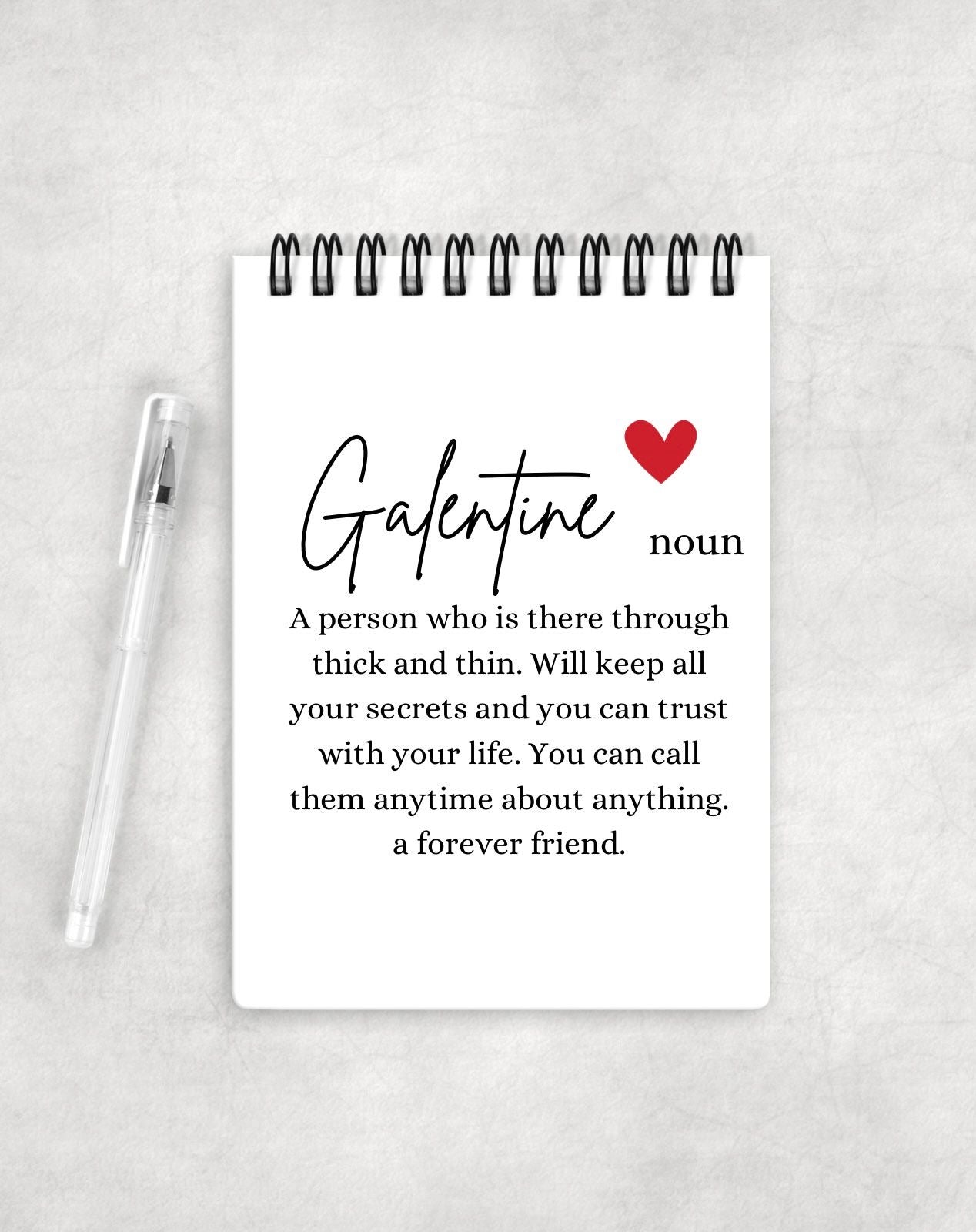 Galentines Notepad