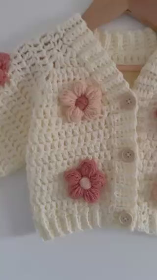 Handmade Flower Cardigan - Limited stock